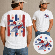 Load image into Gallery viewer, Stars And Stripes Bass Gator Mallard RWB Lines DROPDOWN WITH POCKET TRANSFER UAC MAY 26
