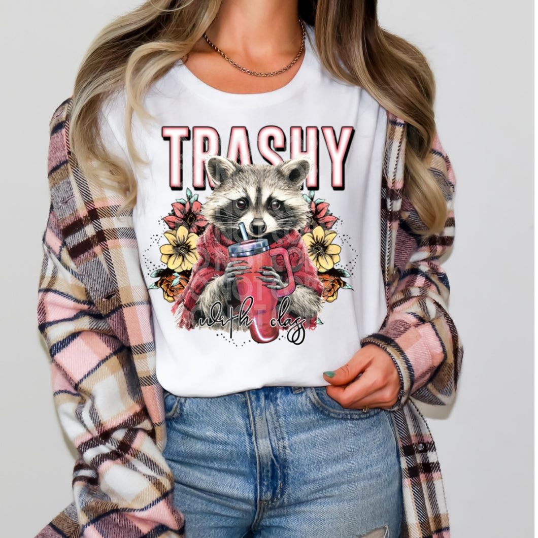 Stay Trashy Raccoon Floral TRANSFER SSD JAN 24