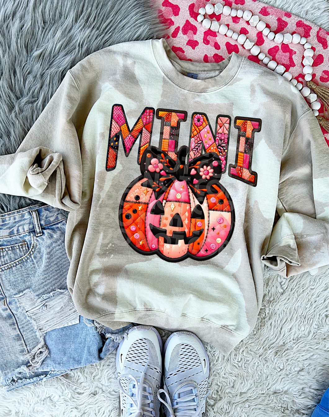 Mini Patchwork Jack O Lantern TRANSFER PHDC