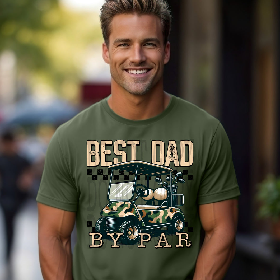 Best Dad By Par Camo Golf TRANSFER PHDC May