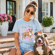 Load image into Gallery viewer, Dog Mom Wavy Pink Stripes Breed DROPDOWN TRANSFER UAC 26
