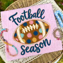 Load image into Gallery viewer, Football Season Polka Dot Faux Gold Glitter Outline TRANSFER UAC JULY 26
