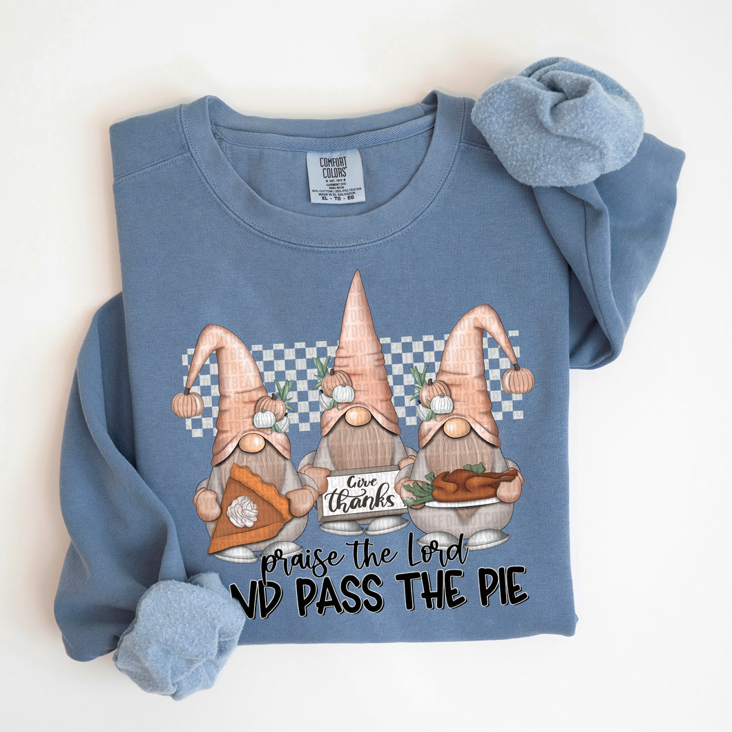 Praise the Lord & Pass The Pie Gnomes TRANSFER SDD