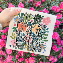 Load image into Gallery viewer, Let The Praise Go Up Floral BW DROPDOWN TRANSFER SDD MAR 26

