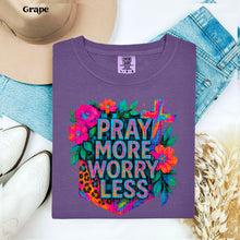 Load image into Gallery viewer, Pray More Worry Less Cross TRANSFER SDD MAY
