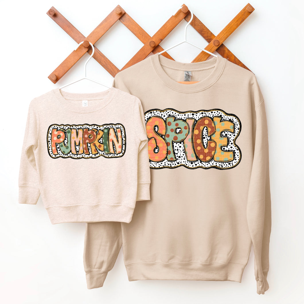 Spice Fall Doodle Dot Dalmatian TRANSFER SDD