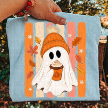 Load image into Gallery viewer, Pumpkin Spice Ghost In Beanie TRANSFER UAC JULY 26
