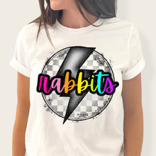 Load image into Gallery viewer, Checkered Bolt Rainbow Mascot DROPDOWN TRANSFER
