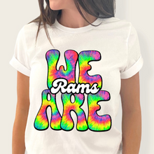 Load image into Gallery viewer, We Are Rainbow Tie Dye Mascot DROPDOWN TRANSFER
