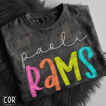 Load image into Gallery viewer, Neon Bright Line Rams DROPDOWN TRANSFER COR
