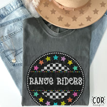 Load image into Gallery viewer, Colorful Checkered Stars Mascot DROPDOWN TRANSFER COR
