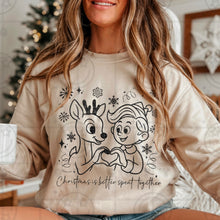 Load image into Gallery viewer, Heart Hands Christmas Magic Black/White Outline Doodle Character Options DROPDOWN TRANSFER HMWK NOV 25
