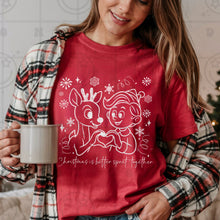 Load image into Gallery viewer, Heart Hands Christmas Magic Black/White Outline Doodle Character Options DROPDOWN TRANSFER HMWK NOV 25
