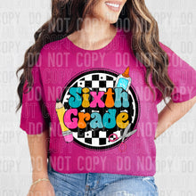 Load image into Gallery viewer, Bright Grades Checkered Circle Dropdown TRANSFER SBB
