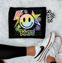 Load image into Gallery viewer, Checkered Rainbow Happy Bolt Star Mascot DROPDOWN TRANSFER CAP
