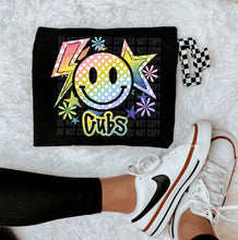 Load image into Gallery viewer, Checkered Rainbow Happy Bolt Star Mascot DROPDOWN TRANSFER CAP
