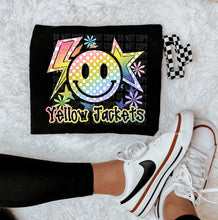 Load image into Gallery viewer, Checkered Rainbow Happy Bolt Star Mascot DROPDOWN TRANSFER CAP
