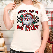 Load image into Gallery viewer, Santa’s Favorite Occupation Faux Embroidery (DROPDOWN) TRANSFER CAP
