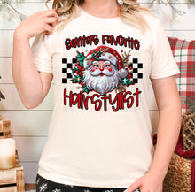 Load image into Gallery viewer, Santa’s Favorite Occupation Faux Embroidery (DROPDOWN) TRANSFER CAP
