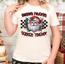 Load image into Gallery viewer, Santa’s Favorite Occupation Faux Embroidery (DROPDOWN) TRANSFER CAP
