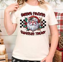 Load image into Gallery viewer, Santa’s Favorite Occupation Faux Embroidery (DROPDOWN) TRANSFER CAP
