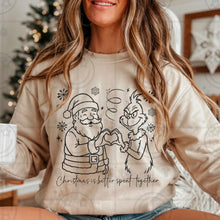 Load image into Gallery viewer, Heart Hands Christmas Magic Black/White Outline Doodle Character Options DROPDOWN TRANSFER HMWK NOV 25
