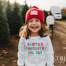 Load image into Gallery viewer, Santa's Favorite Red And Green Dropdown TRANSFER COR
