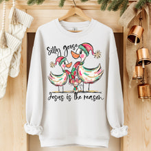 Load image into Gallery viewer, Silly Goose Jesus Is The Reason Geese And Mouse In Bow TRANSFER SDD NOV 25
