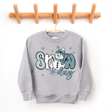 Load image into Gallery viewer, Snow Day Snowman &amp; Snowflakes DROPDOWN TRANSFER SDD SEPT
