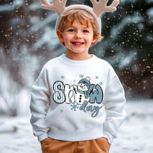 Load image into Gallery viewer, Snow Day Snowman &amp; Snowflakes DROPDOWN TRANSFER SDD SEPT
