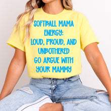Load image into Gallery viewer, Baseball/Softball Mama Energy Color Dropdown TRANSFER VIRGO MAR 25

