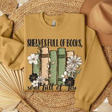 Load image into Gallery viewer, Shelves Full Of Books Soul Full Of Jesus TRANSFER SDD DEC 25
