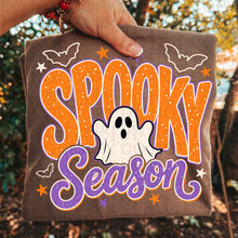 Load image into Gallery viewer, Spooky Season Faux Paint Splatter Ghost With Stars And Bats TRANSFER UAC JULY 26
