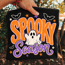 Load image into Gallery viewer, Spooky Season Faux Paint Splatter Ghost With Stars And Bats TRANSFER UAC JULY 26
