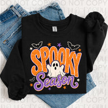 Load image into Gallery viewer, Spooky Season Faux Paint Splatter Ghost With Stars And Bats TRANSFER UAC JULY 26

