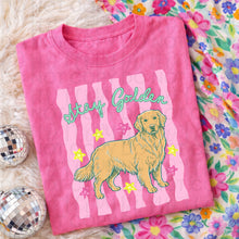 Load image into Gallery viewer, Stay Golden Pink Wavy Stripes TRANSFER UAC MAY 26
