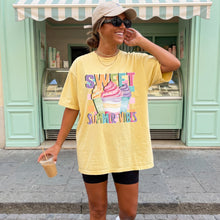 Load image into Gallery viewer, Sweet Summer Vibes Distressed Triple Ice Cream Cups And Checkers TRANSFER SDD APR 26
