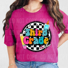 Load image into Gallery viewer, Bright Grades Checkered Circle Dropdown TRANSFER SBB
