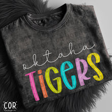 Load image into Gallery viewer, Neon Bright Line Tigers DROPDOWN TRANSFER COR
