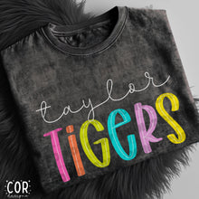 Load image into Gallery viewer, Neon Bright Line Tigers DROPDOWN TRANSFER COR

