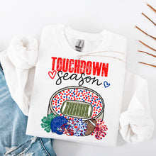 Load image into Gallery viewer, Touchdown Season Hearts Distressed Stadium Color DROPDOWN TRANSFER IRENE JULY 26
