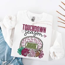 Load image into Gallery viewer, Touchdown Season Hearts Distressed Stadium Color DROPDOWN TRANSFER IRENE JULY 26
