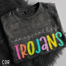 Load image into Gallery viewer, Neon Bright Line Trojans DROPDOWN TRANSFER COR
