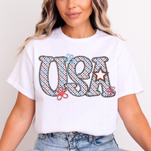 Load image into Gallery viewer, USA Stripe Checker Dot Dropdown TRANSFER CSD MAY 25
