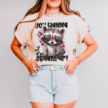 Load image into Gallery viewer, You Wanna Square Up Raccoon TRANSFER SDD
