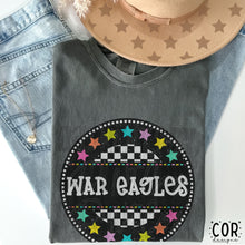 Load image into Gallery viewer, Colorful Checkered Stars Mascot DROPDOWN TRANSFER COR

