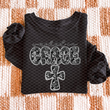 Load image into Gallery viewer, Washed In Grace Floral Lace With Cross Option DROPDOWN TRANSFER SDD OCT
