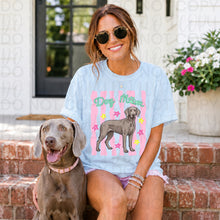 Load image into Gallery viewer, Dog Mom Wavy Pink Stripes Breed DROPDOWN TRANSFER UAC 26
