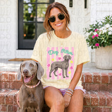 Load image into Gallery viewer, Dog Mom Wavy Pink Stripes Breed DROPDOWN TRANSFER UAC 26
