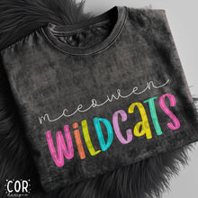 Load image into Gallery viewer, Neon Bright Line Wildcats DROPDOWN TRANSFER COR
